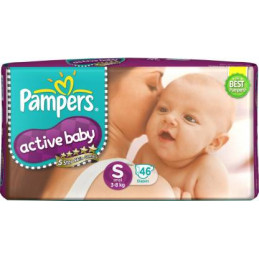 pampers active baby diapers small