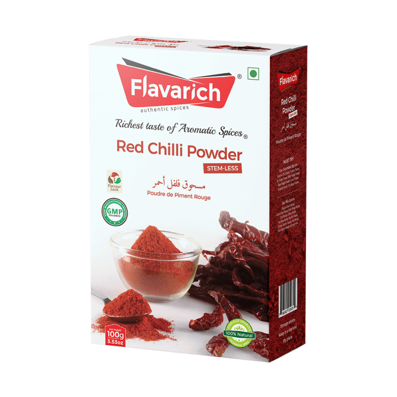 Buy Flavarich Red Chilli Powder (Stem-Less) Masala-100g Online in  Visakhapatnam at best price 